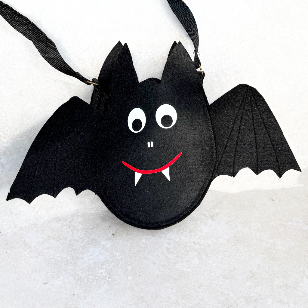 Anleitung Fledermaus Tasche nähen für Halloween