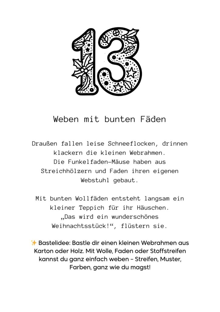Funkelfaden Ausmal Adventskalender 2025 37 Funkelfaden Ausmal Adventskalender 2025 15