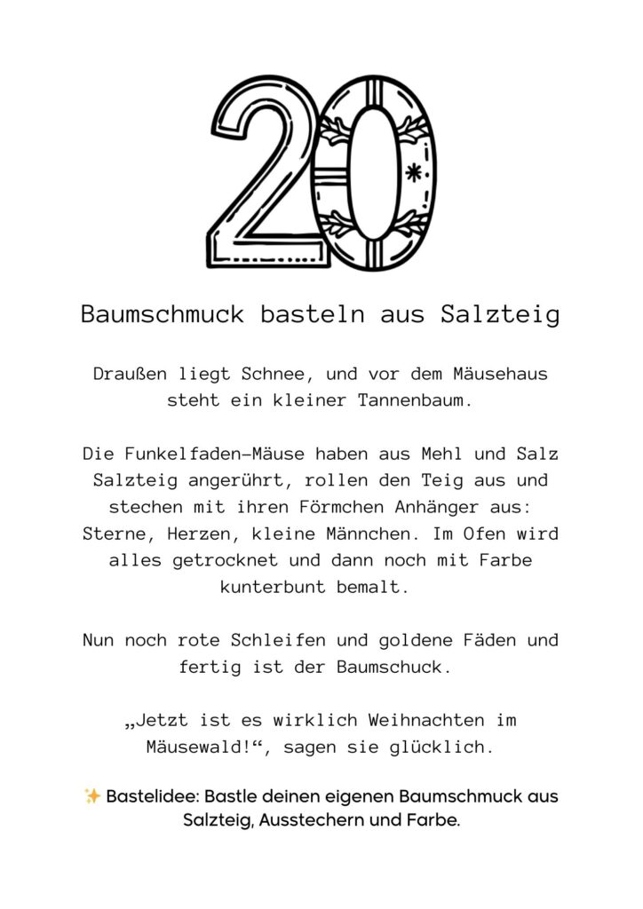 Funkelfaden Ausmal Adventskalender 2025 27