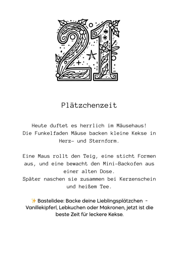 Funkelfaden Ausmal Adventskalender 2025 29