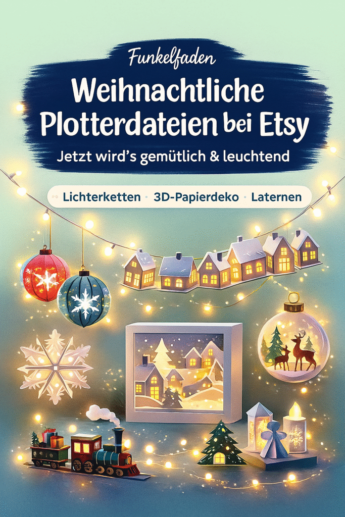 Weihnachtliche 3D Plotterdateien bei Etsy