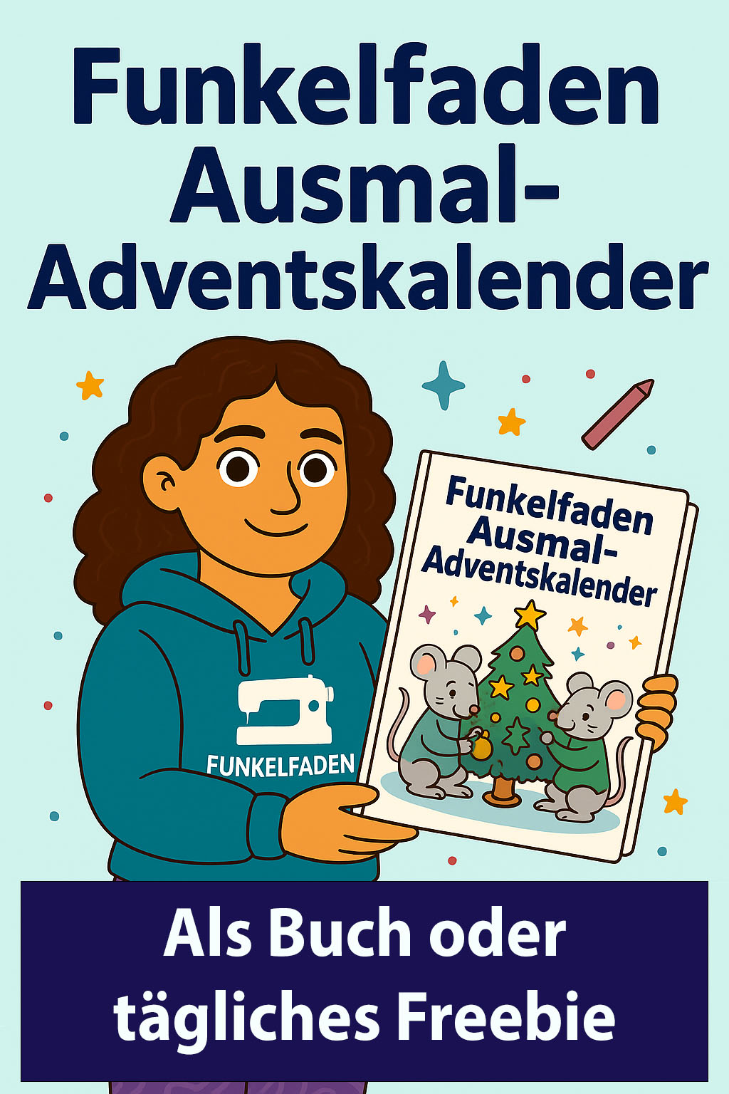 Funkelfaden Ausmal Adventskalender 2025 