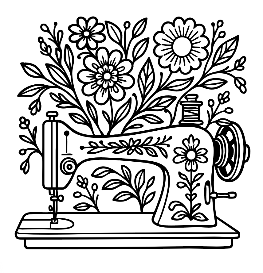 Gratis Plotterdatei Nähmaschine