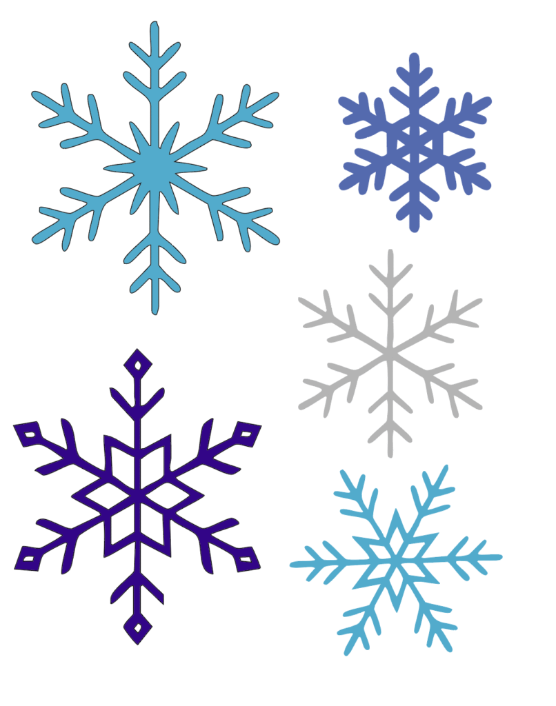 Plotterdatei gratis Schneeflocken Freebie