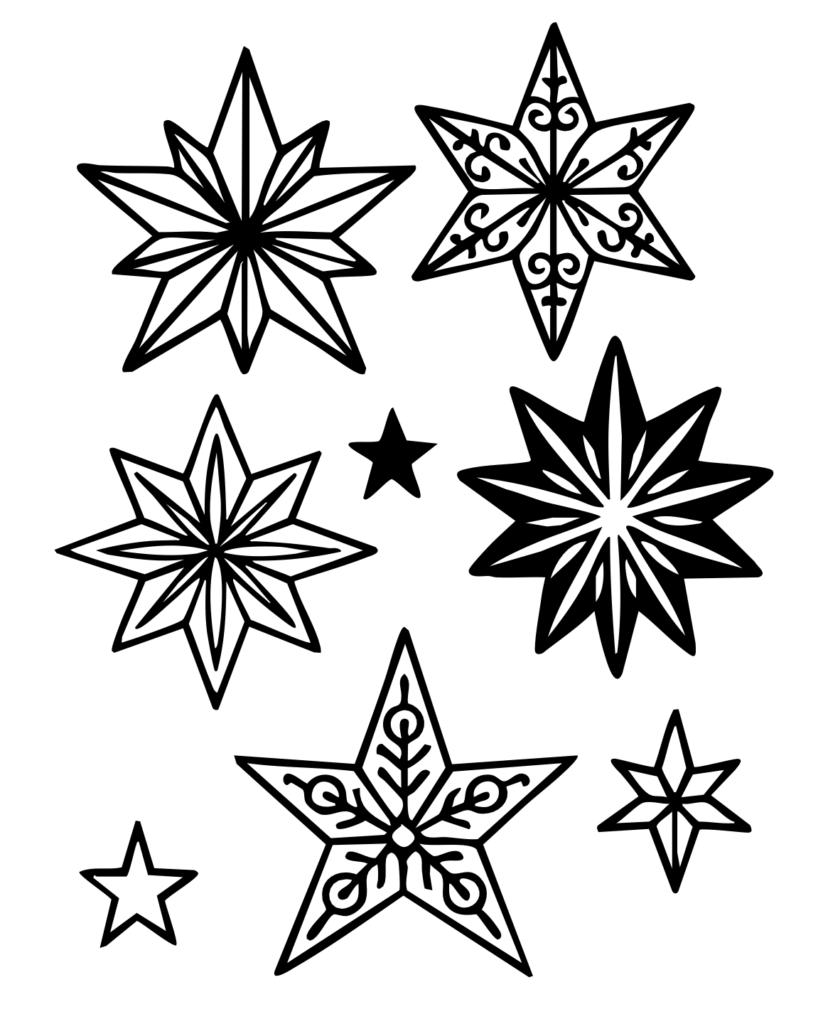 Plotterdatei gratis Sterne Freebie