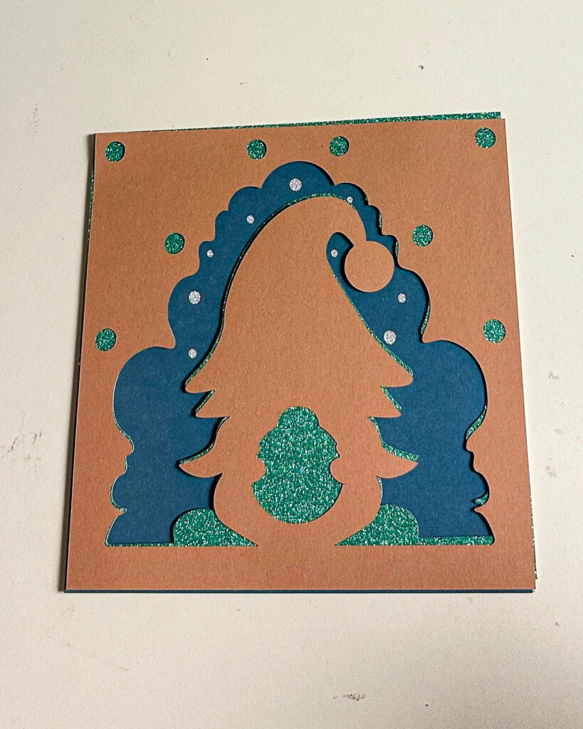 3D Weihnachtskarte basteln mit dem Plotter