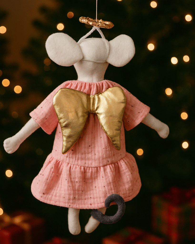 Funkelfaden Maus Engel nähen 25 Funkelfaden Maus nähen Engel Kostüm Weihnachten