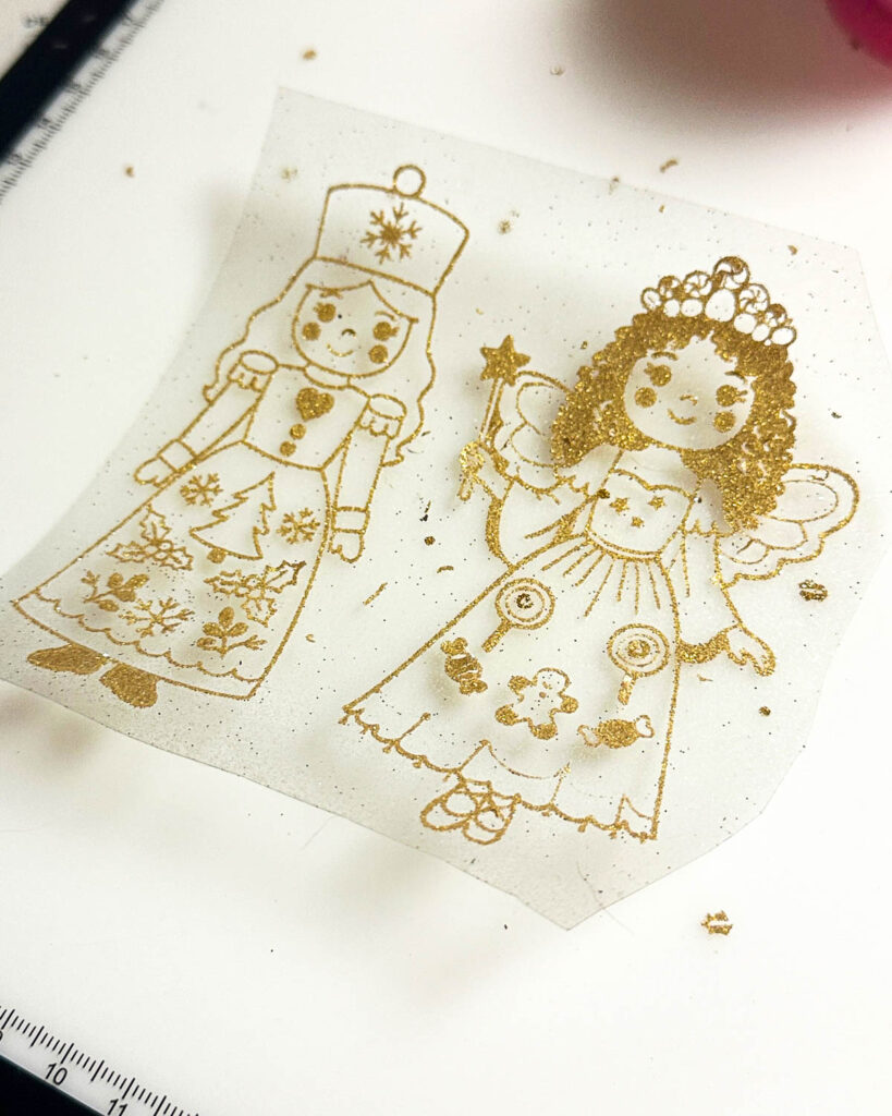 Plotterdateien Zuckerfee & Klara 8 Plotterdateien entgittern mit lIghtpad