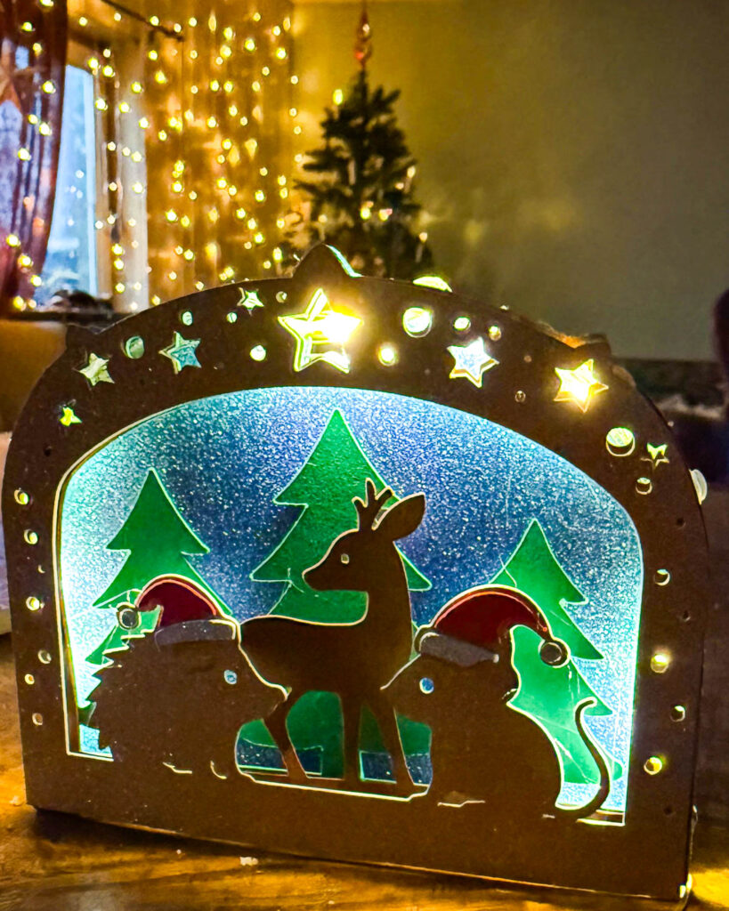 Anleitung Mini-Schwibbogen beleuchtet basteln