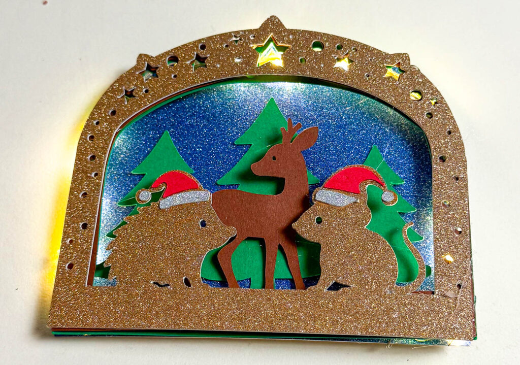 Anleitung Mini-Schwibbogen beleuchtet basteln