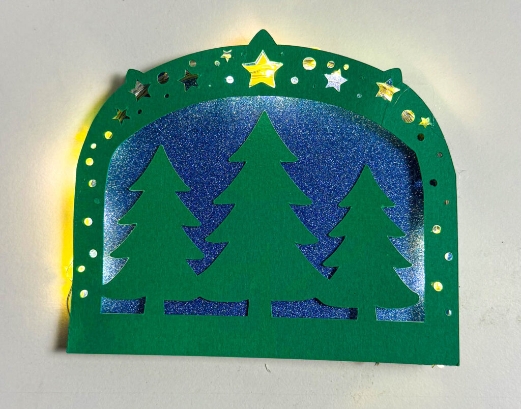 Anleitung Mini-Schwibbogen beleuchtet basteln