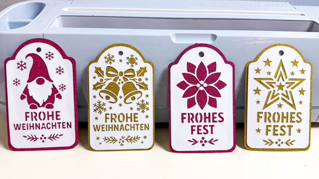 Plotterfreebie Geschenkanhänger Weihnachten
