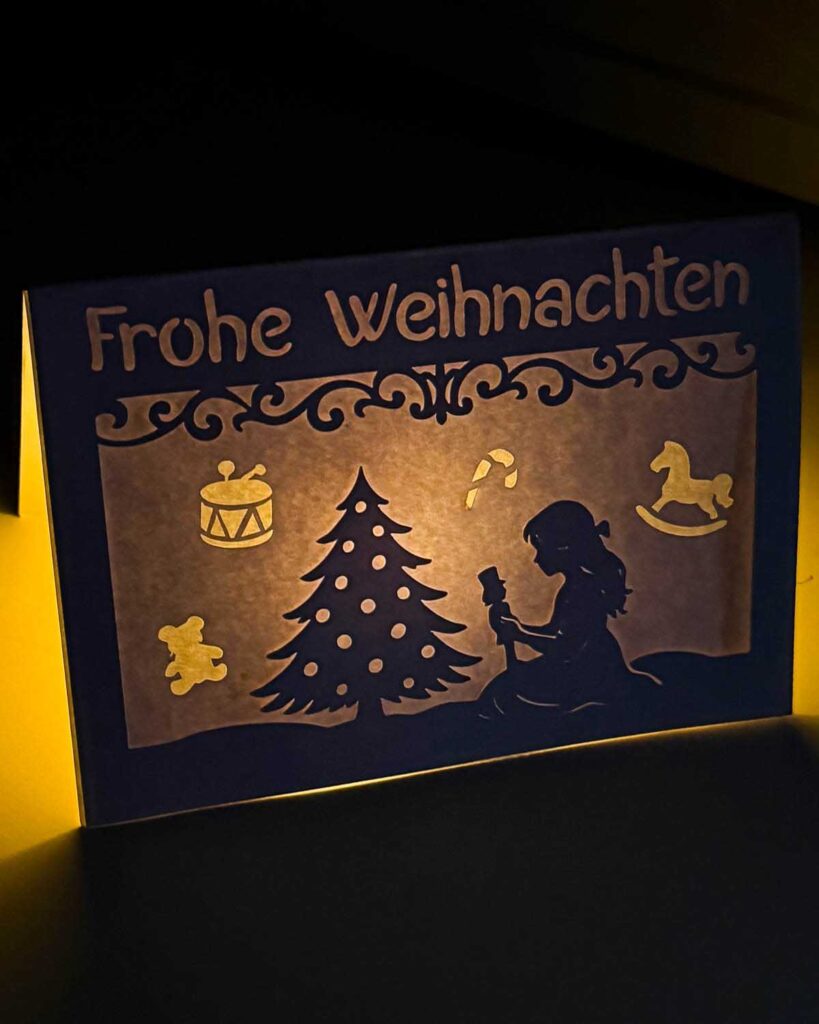 Weihnachtskarte Nussknacker Plotterfreebie 6 Weihnachtskarte Nussknacker Plotterfreebie