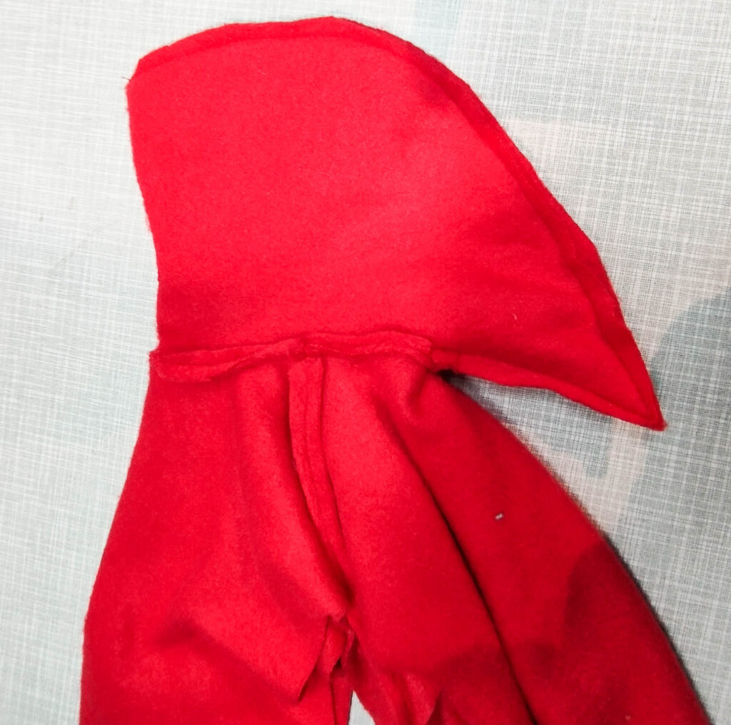 Weihnachtsmantel nähen für die Funkelfaden Maus 10 Weihnachtsmann Mantel nähen für Funkelfaden Maus