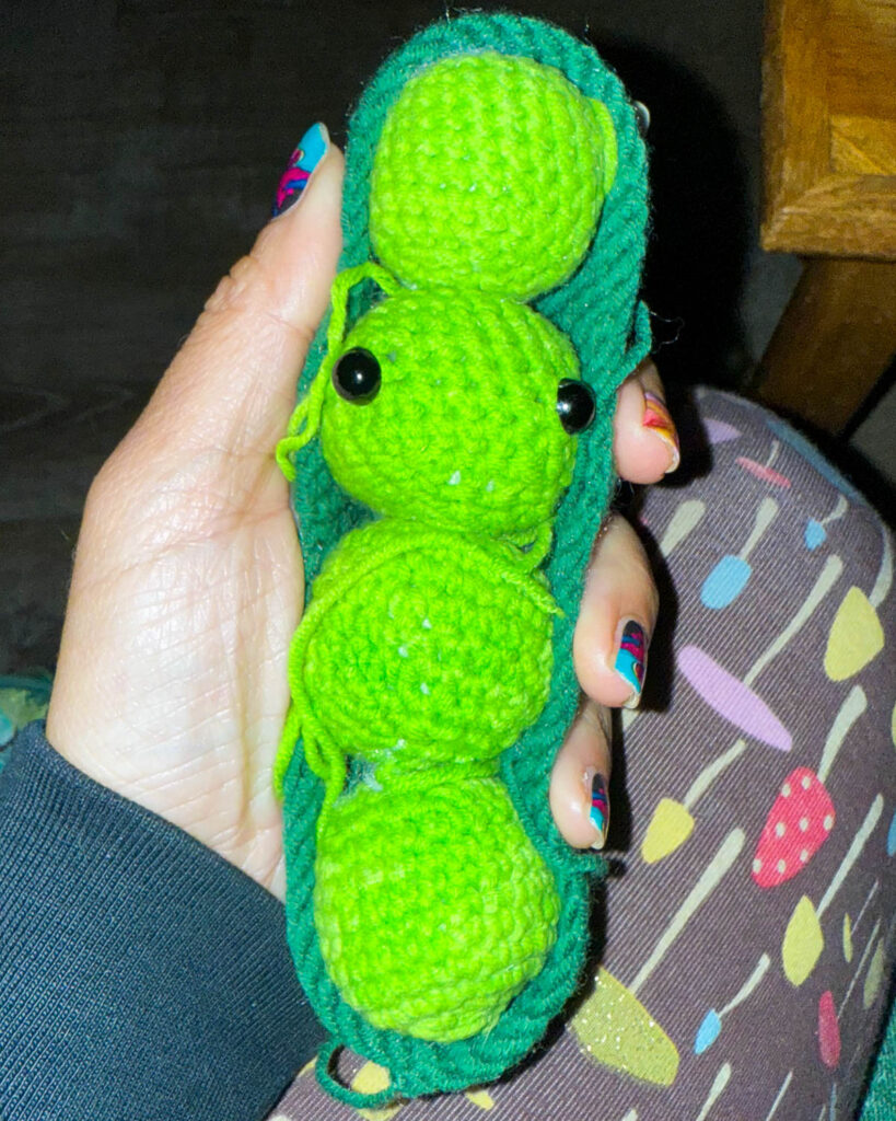 Emotionale Erbse - Gemüse häkeln 6 emotionale Erbse häkeln Gemüse häkeln-6