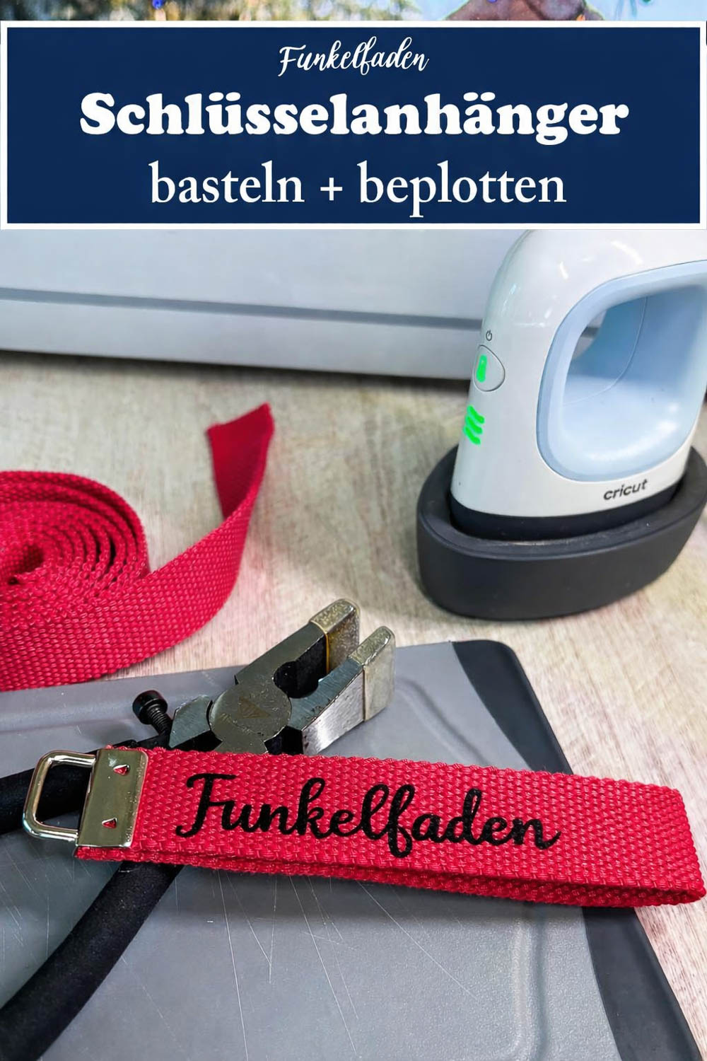 Anleitung personalisiertes Schlüsselband beplotten