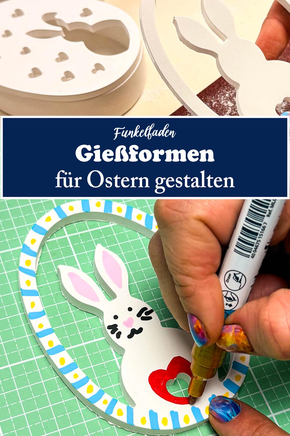 Anleitung – Osterdeko mit Gießformen basteln