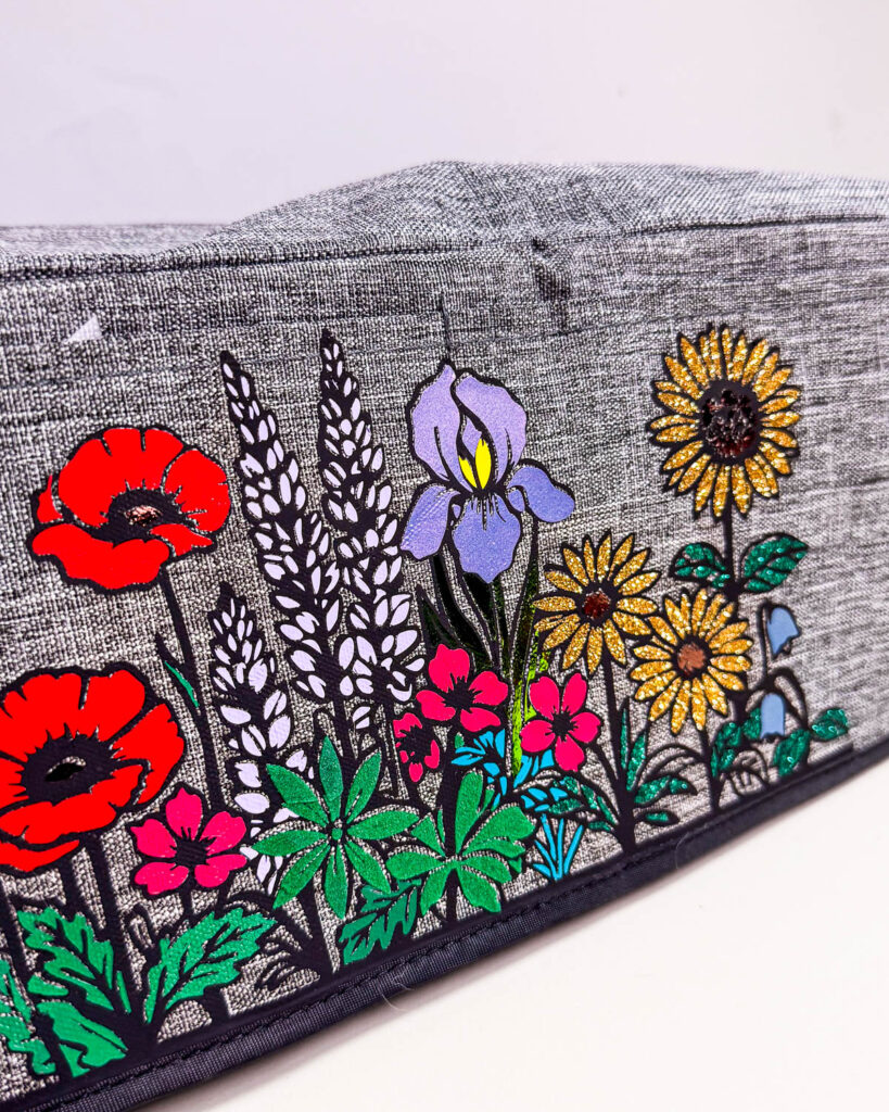 Bunte Blumenwiese Plotterfreebie + Anleitung mehrfarbig plotten 2