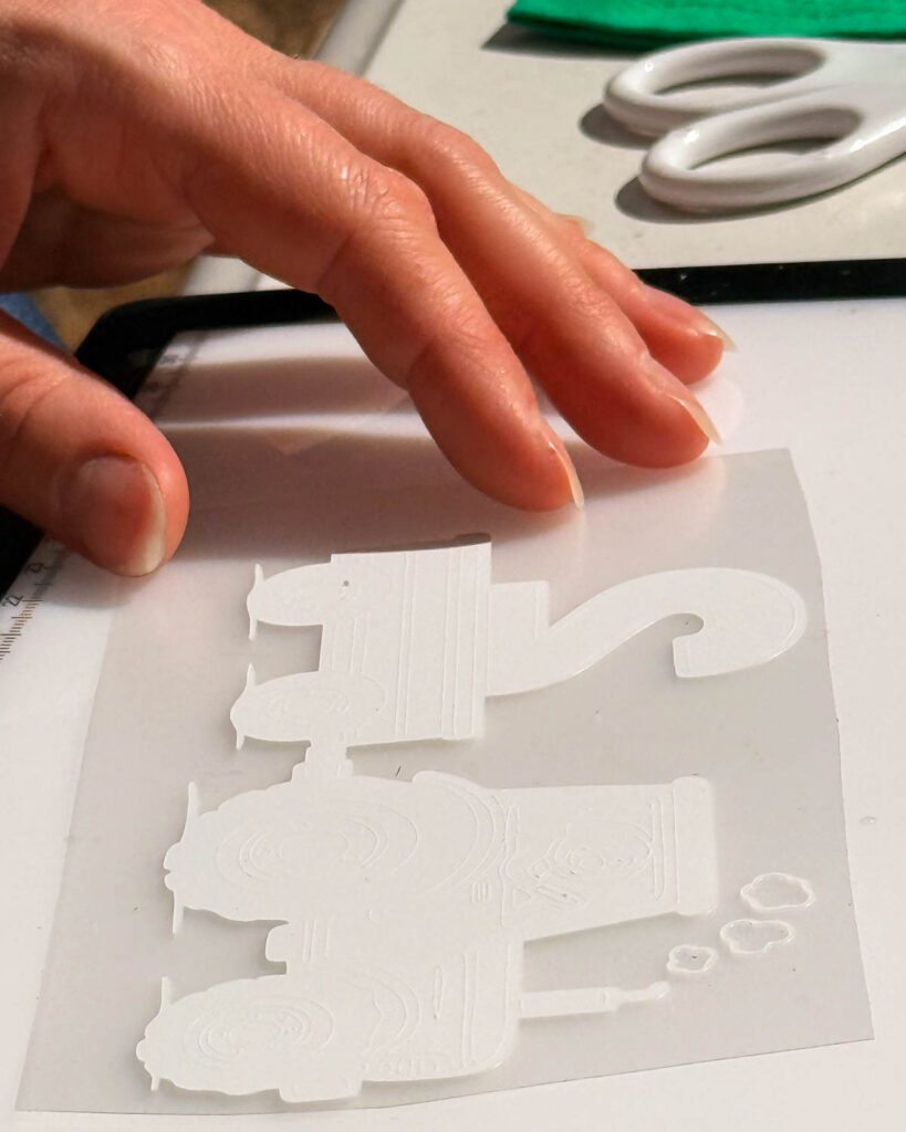 Plotterfreebie - Geburtstagsshirt mit Traktor plotten 4