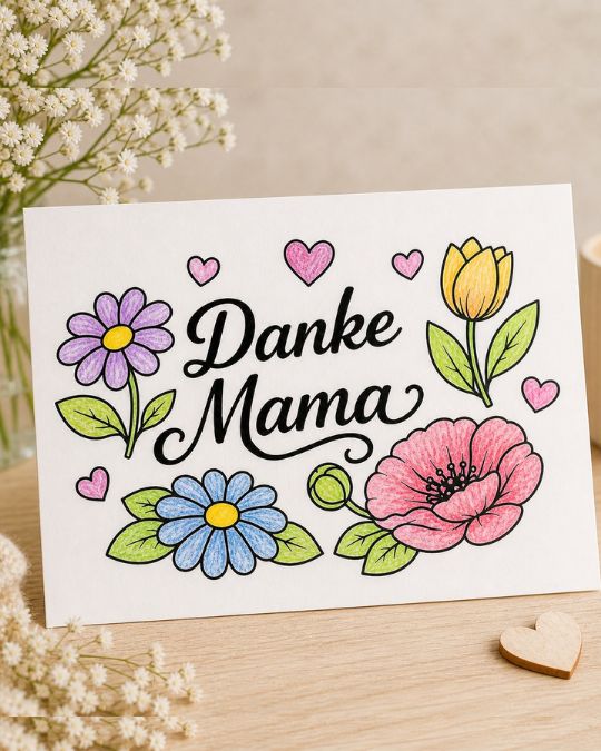 Plotterfreebie Muttertag "Danke Mama"