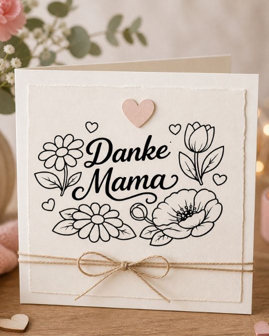 Plotterfreebie Muttertag "Danke Mama"
