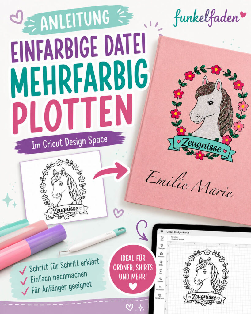 Zeugnismappe beplotten - gratis Plotterdatei