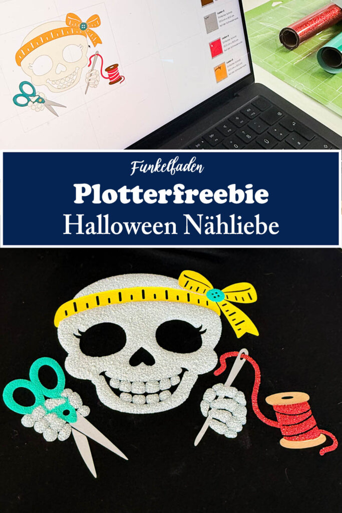 Halloween Plotterdatei Totenkopf Nähliebe 2 Plotterfreebie Halloween Nähliebe